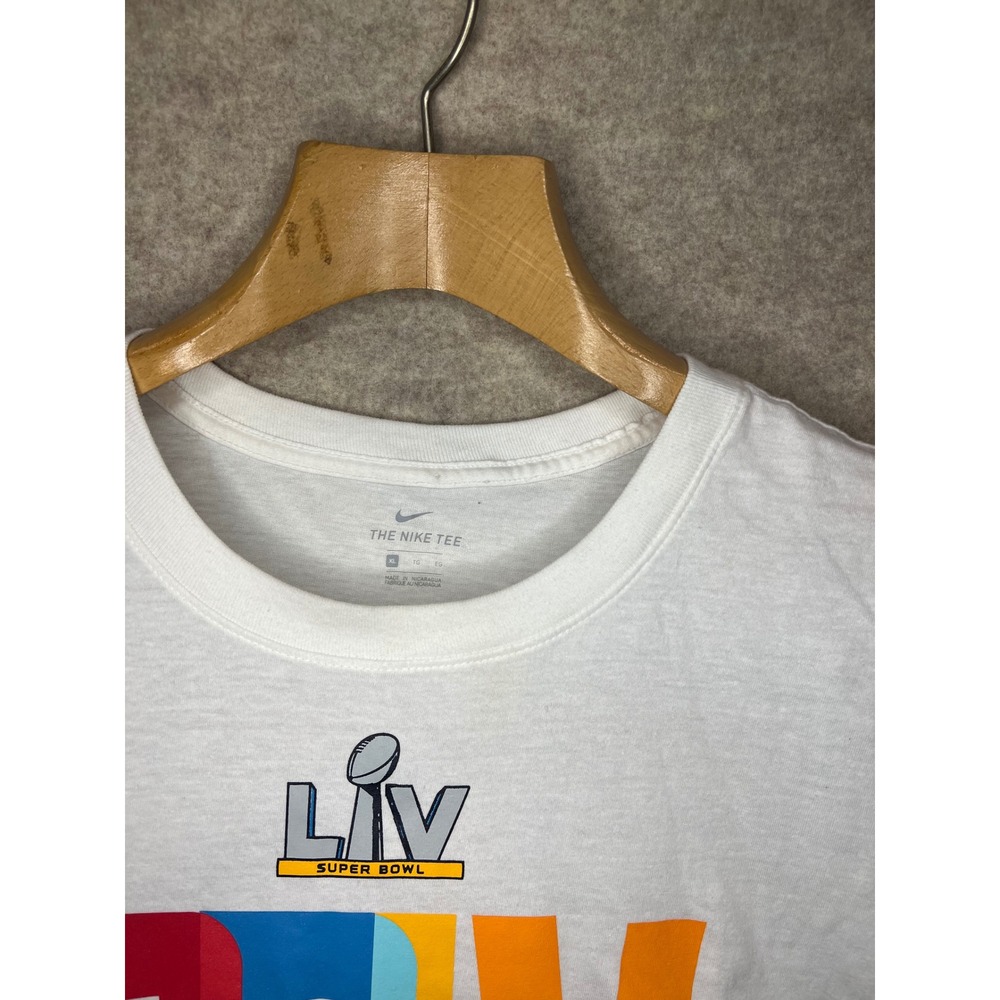 Nike Super Bowl LIV T-Shirt Women's XL White Short Sleeve NFL Football - Picture 4 of 7